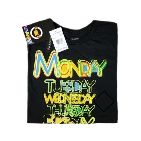 Levanter by Intercrew Other - Levanter F***N Monday T-Shirt Black & Multicolor Size L